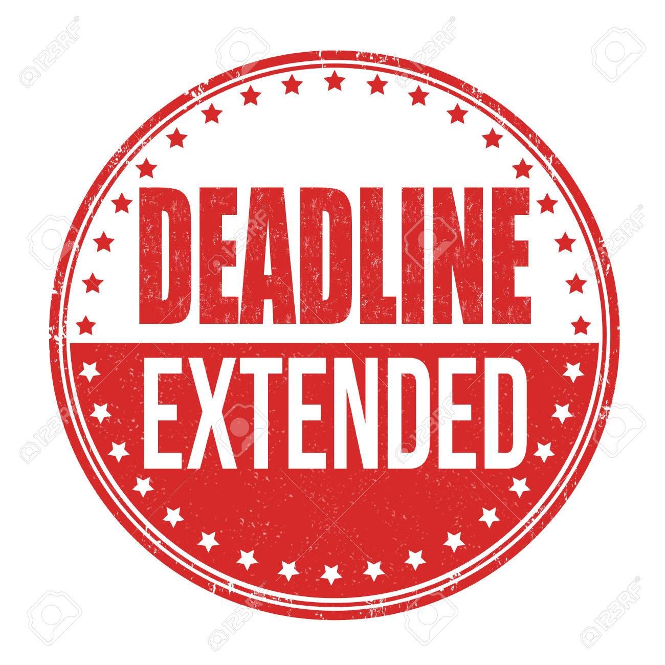 Deadline Extended